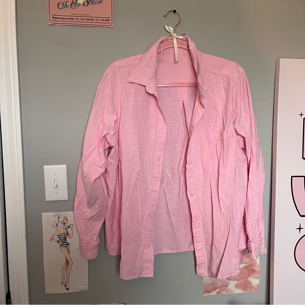 Pink Button Up